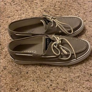 Gray Sperry topsiders